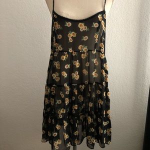 Sunflower babydoll dress